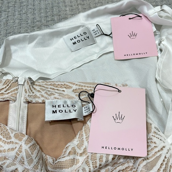 NWT’s HELLO MOLLY BELLE OF THE SKY
TOP WHITE & MADLY INTO YOU SKIRT SET XS/2 - Picture 8 of 8